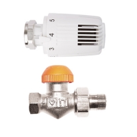 HERZ- Комплет термостатски вентил TS-90 со предподесување – права изработка