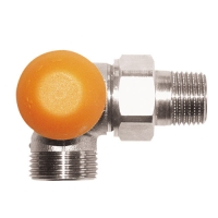 HERZ-TS-98-V термостатски вентил за радијатори со 3 оски „АВ“со надворешен навој