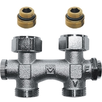 HERZ-3000 бајпас тело за систем за греење со една цевка со затворање – прав модел, Rp 1/2