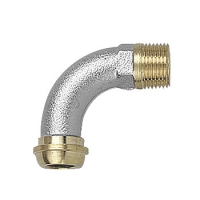 Приклучен лакт 90˚ за железни цевки